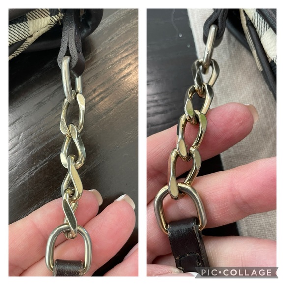 💯 authentic Burberry Haymarket crossbody - Picture 10 of 15